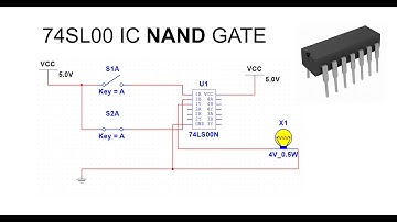 74SL00 IC NAND GATE|| Logic gates|| Multisim