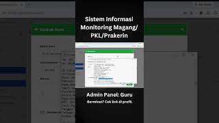 Admin Panel: Guru - Sistem Informasi Monitoring Magang/PKL/Prakerin #shorts