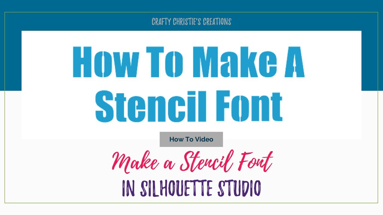 How to Make a Stencil Font in Silhouette Studio - YouTube how-to-make-a-stencil-font-in-silhouette-studio-youtube
