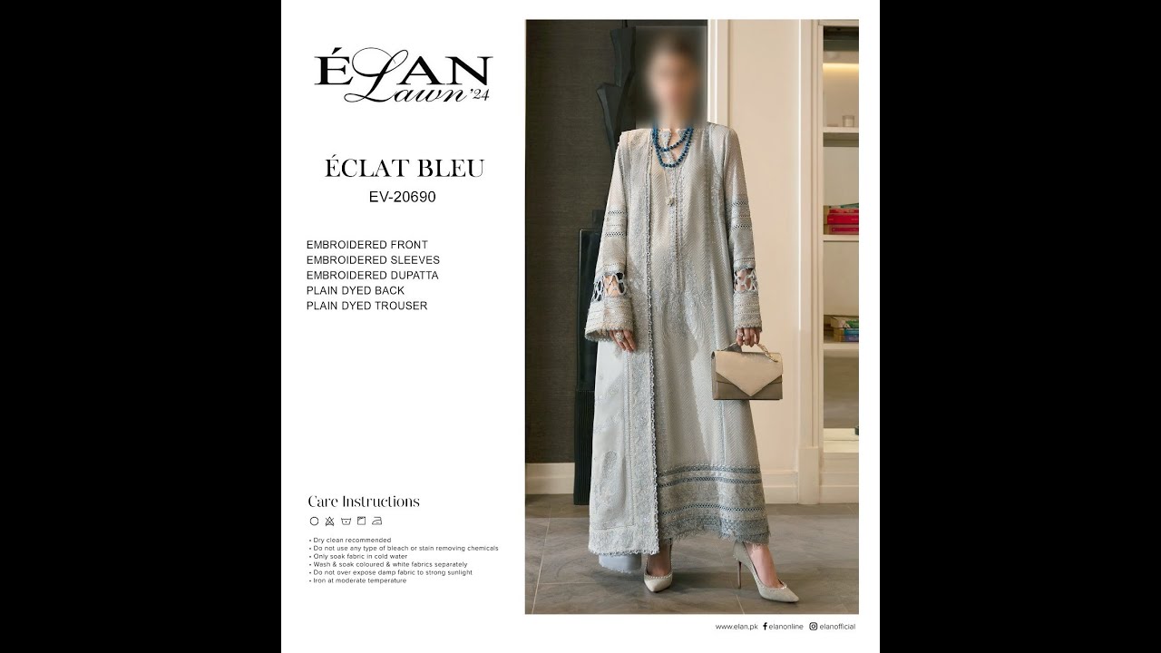 ELAN Luxury Lawn'24 ECLAT BLEU (EV-20690) *Master Copy*