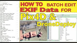 How to update image EXIF with PPK data from M+ and EZsurv for Pix4D or DroneDeploy