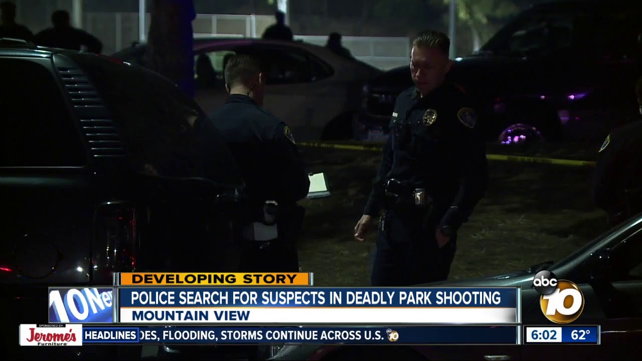 Police search for suspects in deadly park shooting - YouTube