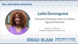 Grad Slam 2025 Second Place  - Lydia Durunguma