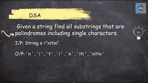 Given a string, find the substring which are palindrome | Java