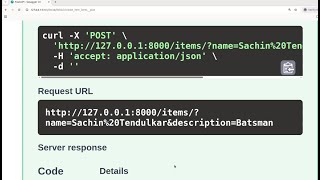 Python FastAPI  CRUD  operations Profile