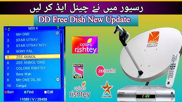 How to tune dd free dish/nss6 satellite tv channels at home | dd free dish channel list 2025