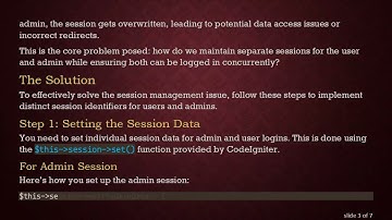 How to Set Different Sessions for User and Admin in CodeIgniter