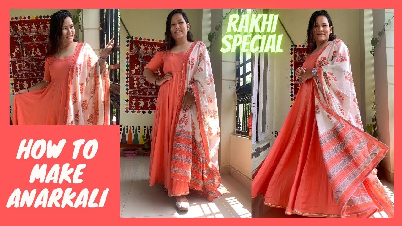 How To Make Anarkali Dress Cutting And Stitching | rakhi special | Maina Thapa