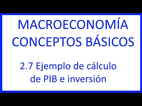 2.7 Ejemplo de cálculo de PIB e inversión