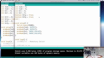 Tutorial: 2 Button/2 LED, Momentary & Toggle Switch Pt 3 - Toggle