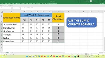 || How to Make Attendance Sheet With CheckBoxes||