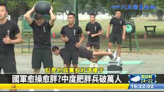 國軍愈操愈胖中度肥胖兵破萬人 #八大民生新聞 2022010704