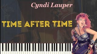 Cyndi Lauper - Time After Time Piano Tutorial