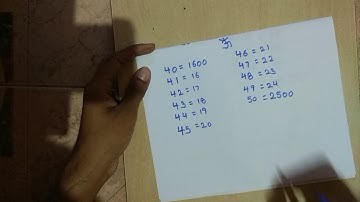||square numbers between 40-50 in 10 seconds|| part 2