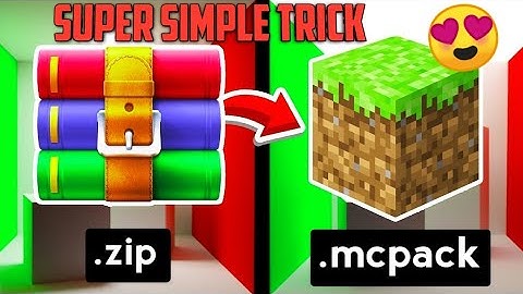 Convert Zip Folder To McPack || #Minecraft #shorts