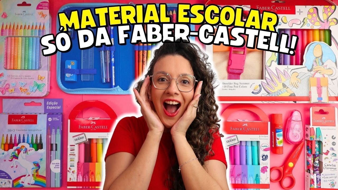 COMPREI MATERIAL ESCOLAR COMPLETO SÓ DA FABER-CASTELL!!