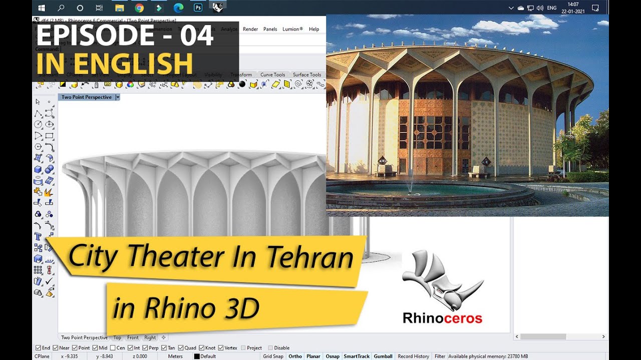 Rhino 3D Architectural Tutorial Series | Ep - 04 | Real Buildings Into ...