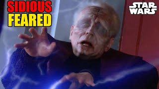 The ONLY Force Ability Sidious Feared Could Stop His Force Lightning