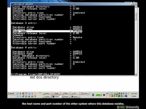 Chapter 5(1) - DB2 Directories - Connecting to a DB2 Server