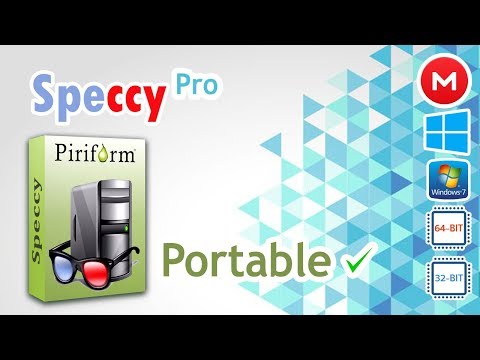 Speccy PRO Portable Full + Conocer Todas Las Caracteristicas De Un PC