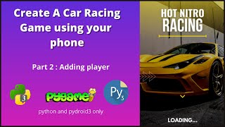 Creating Player Car | Car Racing Game PART 2 | game development with python and pygame | #pyguru