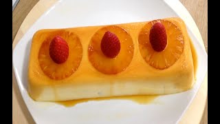 FLAN de piña 🍍sin horno refrescante y muy rico y rapido