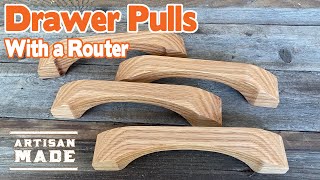 How to Make Drawer Pulls with a Router and Template / DIY woodworking