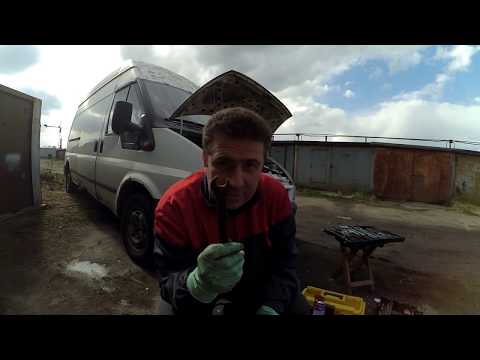 Ford Transit 2005 г.в. 3 серия. Замена насоса ГУР, помпы