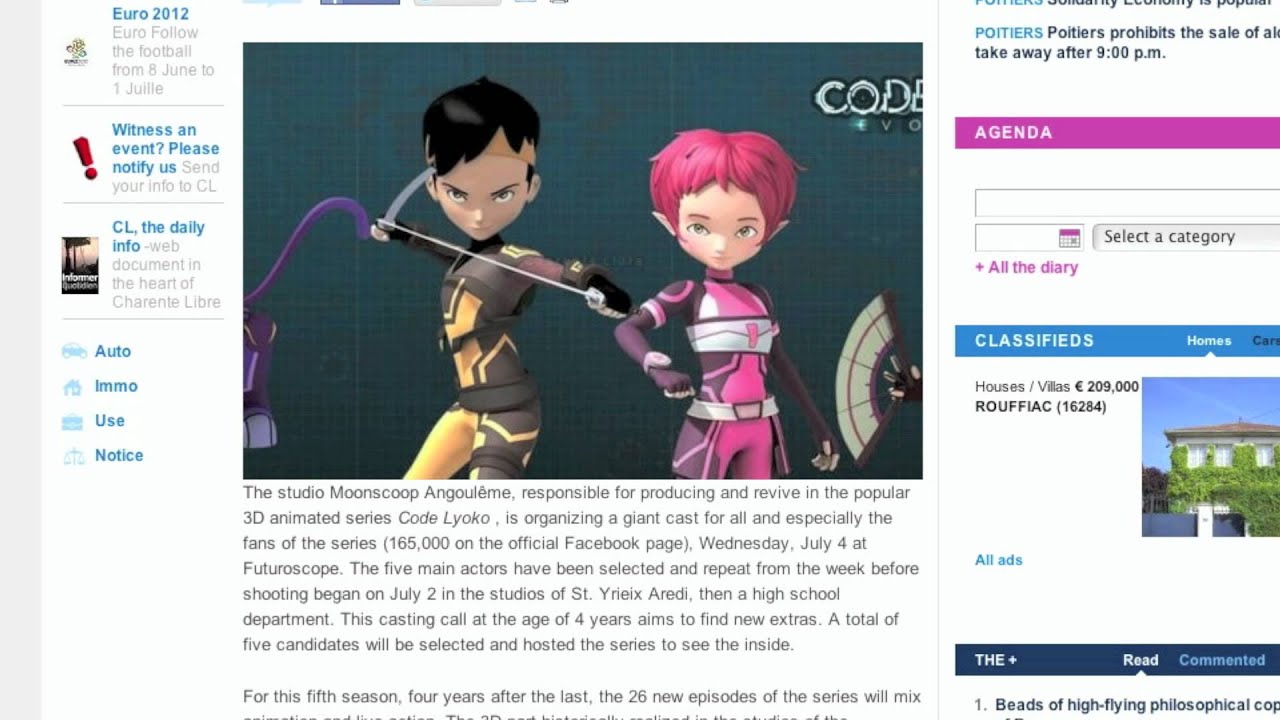 Code Lyoko Evolution production update- Casting for extras (Watch in HD ...