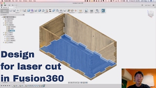 How I design a laser cut box in Fusion360