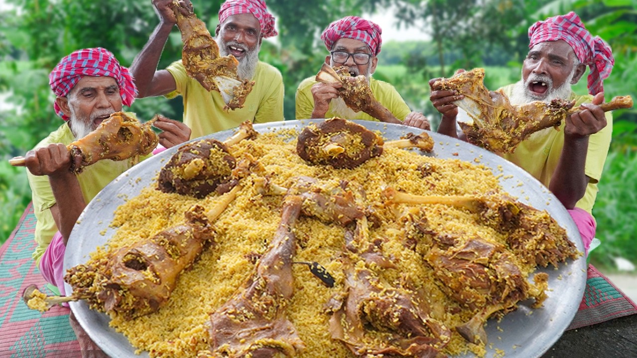 Goat Leg Mutton Biriyani | Grandpa’s Secret Cooking Technique | দাদার স্পেশাল মাটন বিরিয়ানি