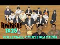 Volleyball couple reaction to haikyu s1e25 the third day