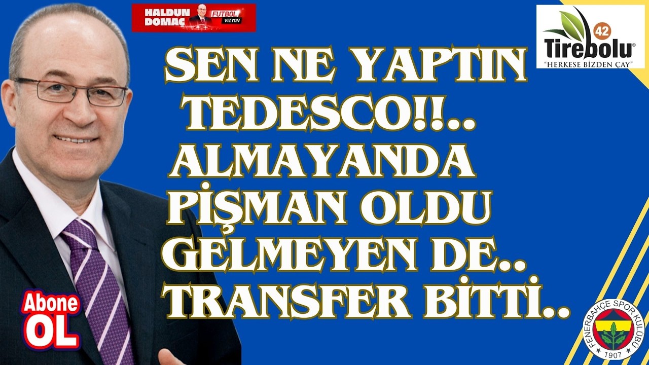 Fenerbahçe'de Tedesco'nun açıklamaları camiayı şoke etti.