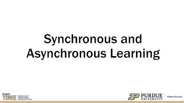 Synchronous and Asynchronous Learning