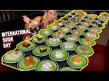 INTERNATIONAL SUSHI DAY! How many Plates Can I eat at Revolving Sushi Bar - Kura Sushi #RainaisCrazy