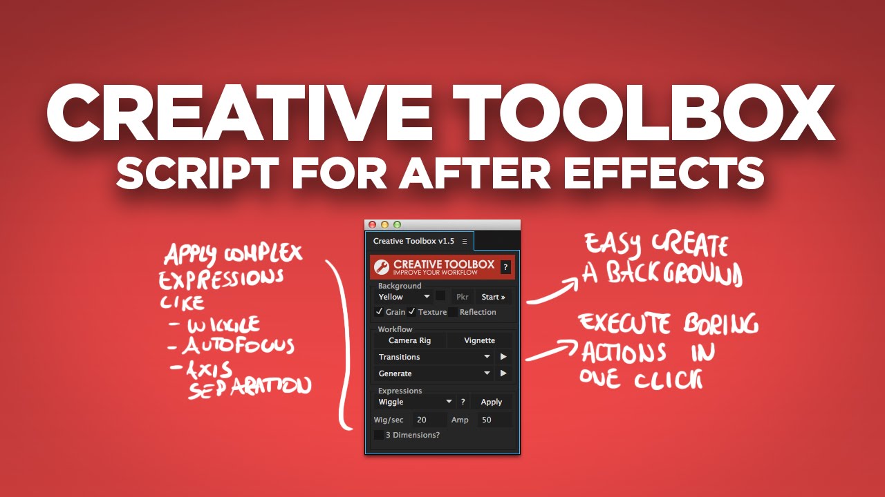 CREATIVE TOOLBOX • After Effects Script - YouTube