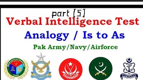 PMA 149 long course most repeated verbal intelligence test questions. Pak navy/ Pak army/ air force.