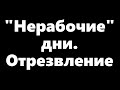 &quot;Нерабочие&quot; дни. Отрезвление.