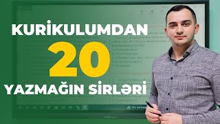 Kurikulum sınaq izahı | Kurikulum dersleri | Zülfüqar Mayılov