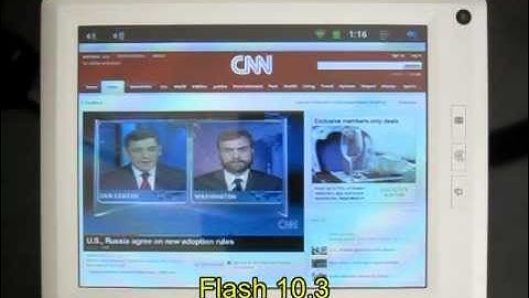 8" Android 2.3 tablet  - 1.2ghz - Flash 10.3 - Netflix