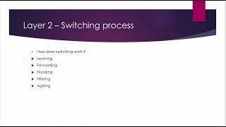junos switching - switching process