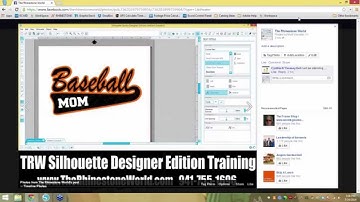 How to create a 2 color Glitter HTV Design in the Silhouette Designer Edition Software