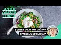 Bunter Salat mit grünem #Spargel und #Burrata