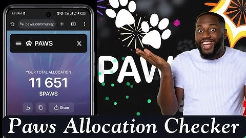 How To Check Your Paws Allocation | Paws Airdrop Allocation Checker | Telegram Airdrop | Crypto News