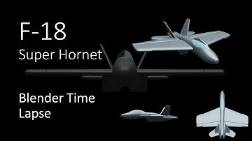 F 18 Super Hornet - Blender 2.9 (Eevee)  Airplane Time Lapse