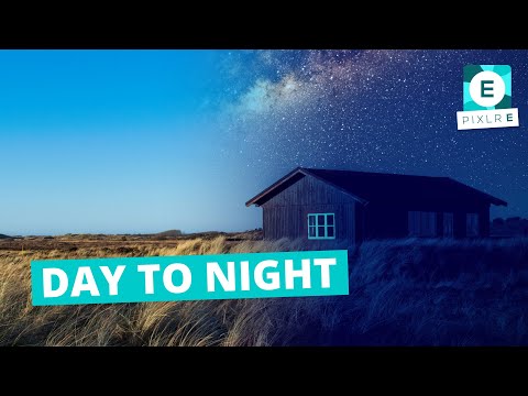 Create A Day To Night Effect in Pixlr E