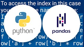 getting the index of a row in a pandas apply function