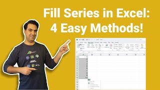 How to Fill Series in Excel; 4 easy methods Ms Excel Fill Series
