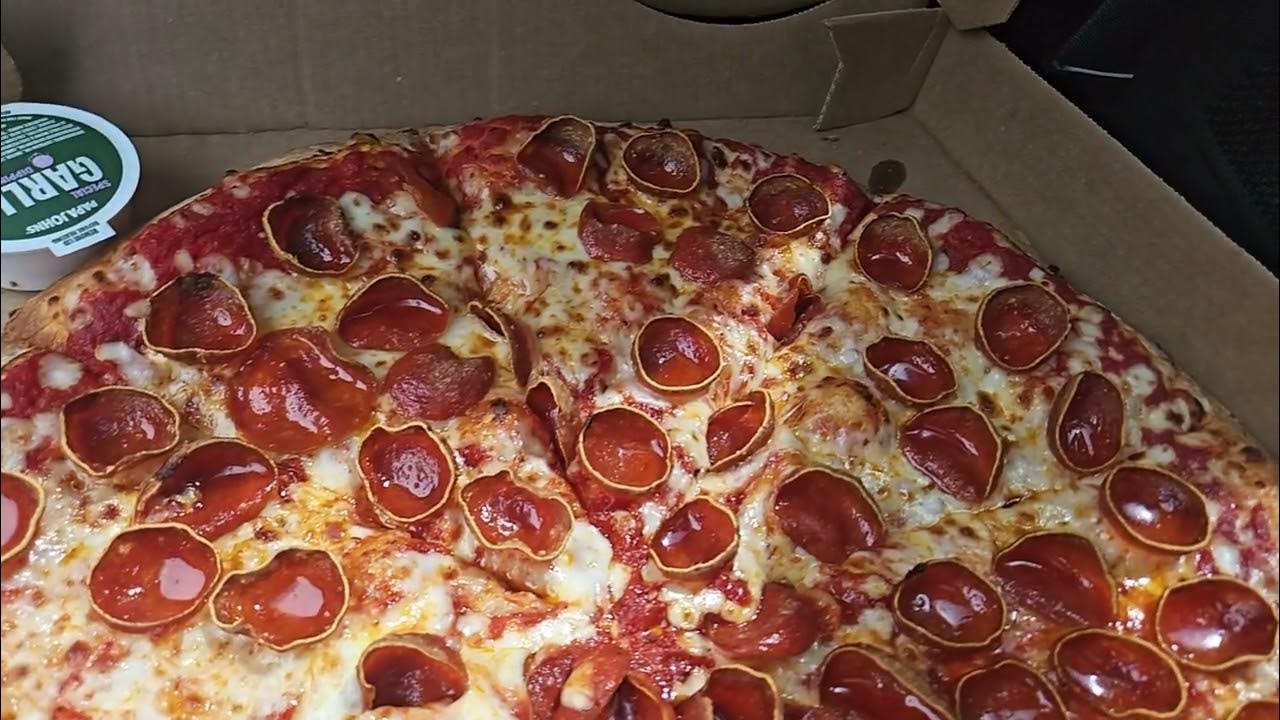 Ny Style Crispy Cuppy 'roni Pizza Papa Johns NY Style Crispy Cuppy 'Roni Pizza - YouTube