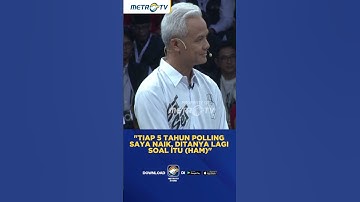 Ditanya Ganjar Soal HAM, Prabowo: "Itu Ditangani Oleh Cawapres Anda!" #SHORTS